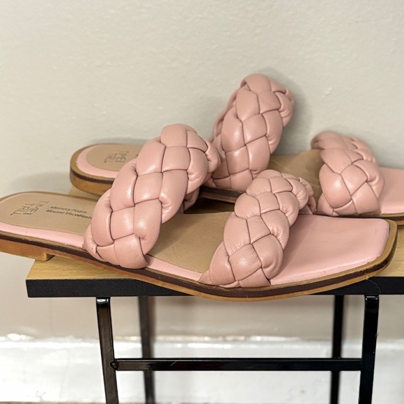TIME & TRU Nude Pink Chunky Braided Strap Slip-On Sandals – Size 7 GUC *Flaw - Picture 10 of 14